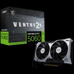 Видеокарта GeForce RTX 5060 2617МГц 8Гб MSI (GDDR7, 128бит, 1xHDMI, 3xDP)