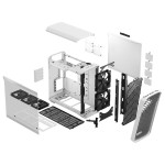 Корпус Fractal Design Torrent White TG Clear Tint (Midi-Tower, 3x140мм)