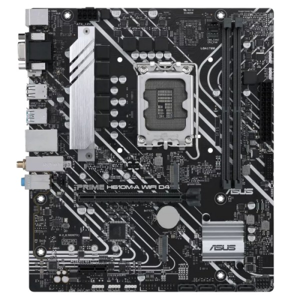 Материнская плата ASUS PRIME H610M-A WIFI D4 (LGA1700, H610, 2xDDR4 DIMM, microATX)