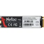 Жесткий диск SSD 2Тб Netac (M.2, 3500/2100 Мб/с, 200000 IOPS, PCI-E, для ноутбука и настольного компьютера)