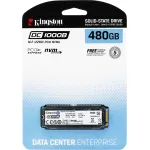 Жесткий диск SSD 480Гб Kingston DC1000B (2280, 3200/565 Мб/с, 20000 IOPS, PCI-E, для сервера)