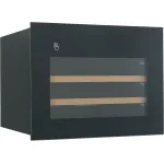 Винный шкаф с открытой панелью Hyundai HBWC 0461 SCT (G, 1-камерный, объем 62:62л, 59x45.5x56.3см, черный)