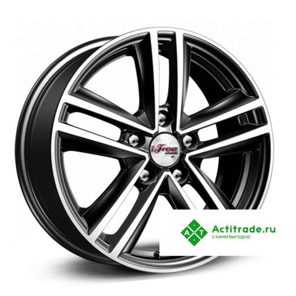 IFree Катар R16/6.5J PCD 5x108 ET 40 ЦО 67,1 черный с полированной лицевой поверхностью