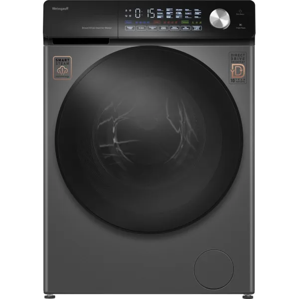 Стиральная машина Weissgauff WM 45126 Steam Direct Drive Deep(59.5x85x44.5см, фронтальная, макс:6кг, 1200об/мин, серый)