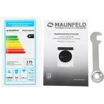 Стиральная машина Maunfeld MFWM129WH05(59.5x85x52.5см, фронтальная, макс:9кг, 1200об/мин, белый)