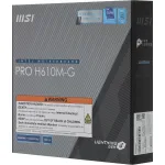 Материнская плата MSI PRO H610M-G (LGA1700, Intel H610, 2xDDR5, microATX)