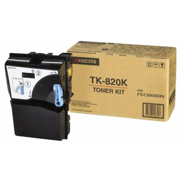 Картридж Kyocera TK-820K (черный; 7000стр; FS-C8100DN)