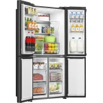 Холодильник Hisense RQ5P470SAF1 (No Frost, A+, 3-камерный, Side by Side, объем 530:331/199л, инверторный компрессор, черный)