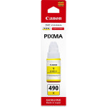 Чернильный картридж Canon GI-490Y (желтый; 70стр; Pixma G1400, 2400, 3400)