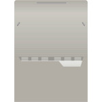Портфель Бюрократ -BPR6GREY (6 отделений, A4, пластик, 0,7мм, серый)
