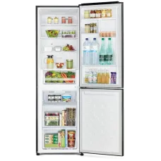 Холодильник Hitachi R-BG410PUC6 (No Frost, A+, 2-камерный, объем 320:320/105л, инверторный компрессор, черный)