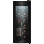 Винный шкаф Weissgauff WWC-12 Bottle (A, 1-камерный, черный)