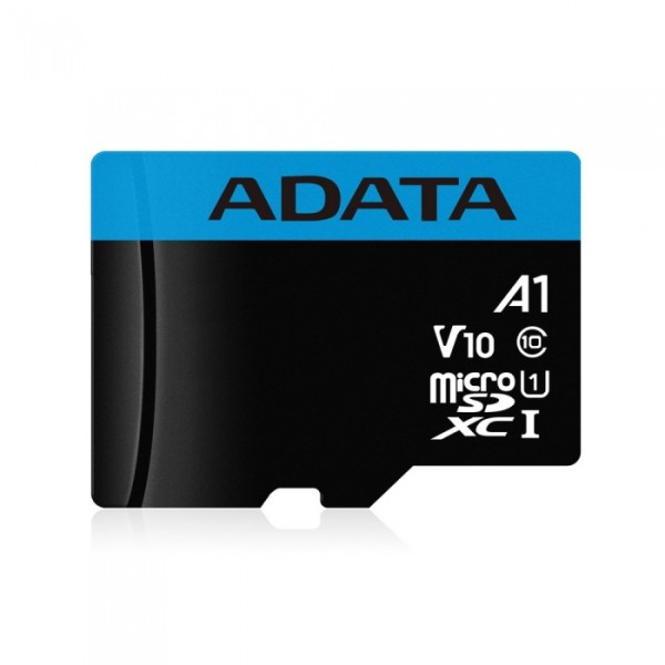 Карта памяти microSDHC 32Гб ADATA (Class 10, 10Мб/с, UHS-I U1, адаптер на SD)