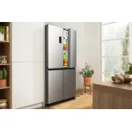Холодильник Gorenje NRM819E61X (No Frost, A+, 3-камерный, Side by Side, объем 499:324/175л, инверторный компрессор, серый)