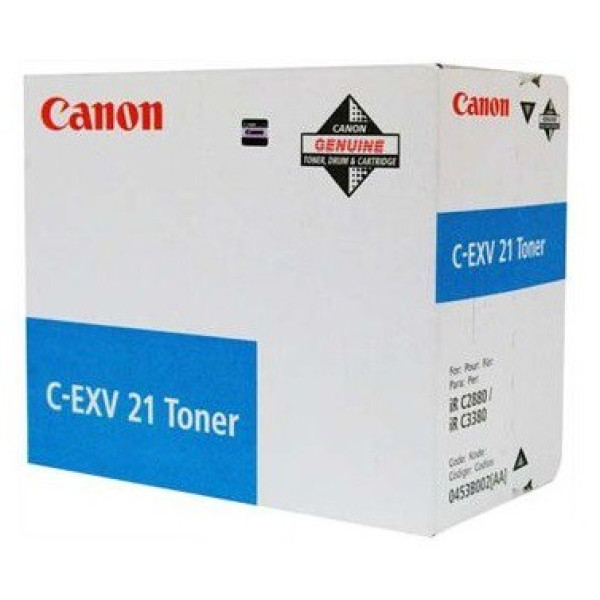 Картридж Canon C-EXV21 C (0453B002) (голубой; 14000стр; 260г; туба; Canon iR C2380, C2880, C3080, C3380, C3580)