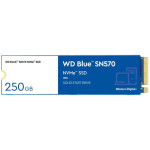 Жесткий диск SSD 250Гб Western Digital Blue SN570 (2280, 3300/1200 Мб/с, 210000 IOPS, PCIe 3.0 x4 (NVMe), для ноутбука и настольного компьютера)