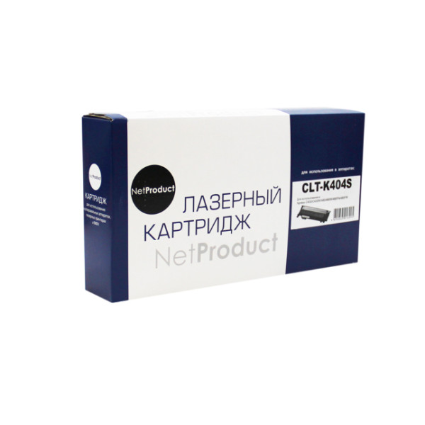 Тонер-картридж NetProduct N-CLT-K404S (оригинальный номер: CLT-K404S; черный; 1500стр; Samsung Xpress C430, C430W, 480, W, FN)