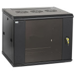 Шкаф коммутационный настенный IEK LWR3-06U66-GF (6U, 600x370x600мм, IP20, 90кг)