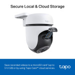 Камера видеонаблюдения TP-Link Tapo C510W (IP, купольная, уличная, 3.9-3.9мм, 2304x1296, 15кадр/с)