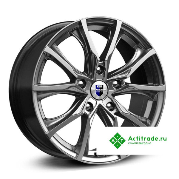КиК Твист-Оригинал R17/7.5J PCD 5x114,3 ET 52,5 ЦО 67,1 антрацитовый