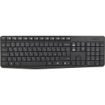 Клавиатура и мышь Logitech MK235 Wireless Keyboard and Mouse Black USB (радиоканал, классическая мембранная, 101кл, светодиодная, кнопок 2, 1000dpi)