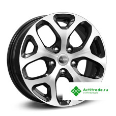 КиК ZV Octavia FL KC869 R16/6.5J PCD 5x112 ET 46 ЦО 57,1 черный с полированной лицевой поверхностью [74772]