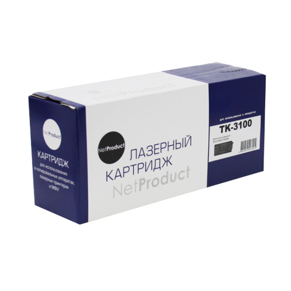 Тонер-картридж NetProduct N-TK-3100 (оригинальный номер: TK-3100; черный; 12500стр; Kyocera Mita FS-2100D, 2100DN)