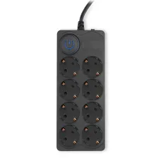 Сетевой фильтр Ippon BK-8-EU-5-10-B (5м, 8xEURO, 2,2кВт, 10А) [BK-8-EU-5-10-B]