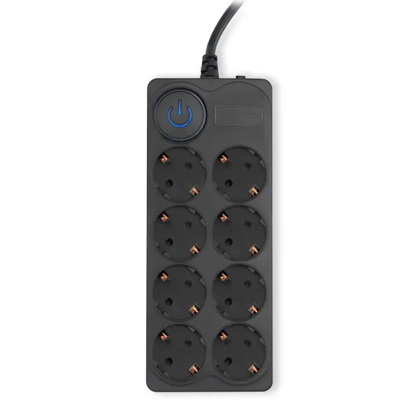 Сетевой фильтр Ippon BK-8-EU-5-10-B (5м, 8xEURO, 2,2кВт, 10А)