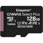 Карта памяти microSDXC 128Гб Kingston (Class 10, 100Мб/с, UHS-I U1, без адаптера)