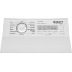 Стиральная машина Kraft TCH-UME6502W(40x87.5x61см, вертикальная, макс:6,5кг, 1200об/мин, защита:частичная (корпус), белый)