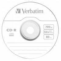 Диск CD-R Verbatim (0.68359375Гб, 52x, bulk, 10) [43725]