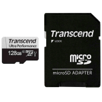 Карта памяти microSDXC 128Гб Transcend (Class 10, 160Мб/с, UHS-I U3, с адаптером)