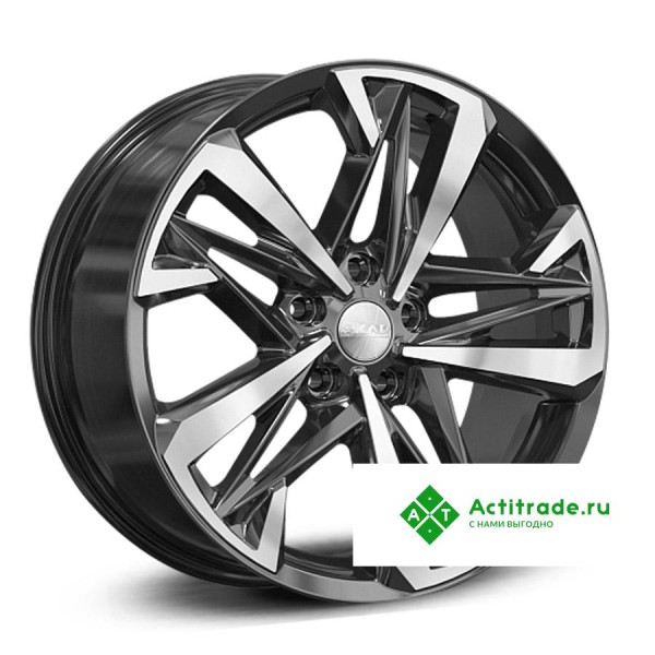 Скад Ультима R18/8J PCD 5x112 ET 40 ЦО 57,1 черный с полированной лицевой поверхностью
