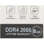 Память DIMM DDR4 8Гб 2666МГц AGI (21300Мб/с, 288-pin, 1.2)