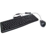 Клавиатура и мышь Logitech Desktop MK120 Black USB (классическая мембранная, 104кл, светодиодная, кнопок 2, 1000dpi)