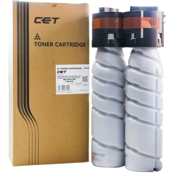Тонер-картридж Cet 6701U (оригинальный номер: TN-116/TN-117H/TN-118/TN-119; черный; 12000стр; Bizhub 164, 184, 7718, 185, 185e, 7818, 7818e, 195, 215, 235, 7719, 205i, 225i)