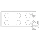 Батарея CSB GP1272 F2 (12V28W) (12В, 7,2Ач)