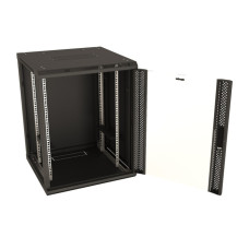 Шкаф коммутационный настенный Hyperline TWB-0666-GP-RAL9004 (6U, 600x367x600мм, IP20, 60кг)