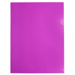 Папка-уголок Бюрократ Double Neon DNECPINK (A4, пластик, толщина пластика 0,18мм, розовый)