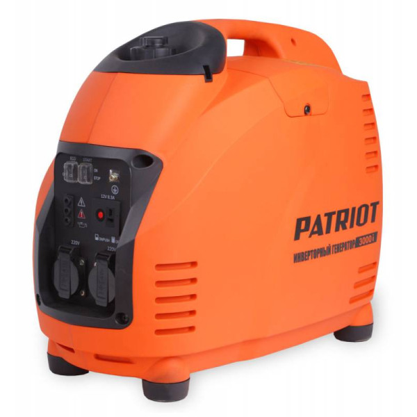 Электрогенератор PATRIOT 3000i (бензиновый, однофазный, пуск ручной, 3,5/3кВт, непр.работа 3,1ч)