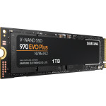 Жесткий диск SSD 1Тб Samsung 970 EVO Plus (M.2, 3500/3300 Мб/с, 550000 IOPS, PCI-E, 1024Мб, для ноутбука и настольного компьютера)