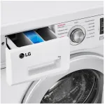 Стиральная машина LG F1296HDS1(фронтальная средняя, класс стирки/отжима/э.потребления: A/B/A , макс: 7кг, 1200 об/мин, инвертер, 60x85x44см, белый)
