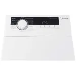 Стиральная машина Midea MFE05W80B/W-RU(вертикальная средняя, класс стирки/отжима/э.потребления: A/B , макс: 8кг, с сушкой, 1300 об/мин, инвертер, 40x87.5x61см, белый)