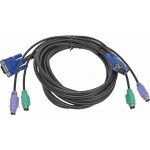 Кабель kvm D-Link DKVM-CB5 (15-pin D-Sub (VGA), 15-pin D-Sub (VGA+клавиатура+мышь), 5м)
