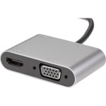 Адаптер-переходник VCOM (USB 3.1 Type-C (m), HDMI (f); mini jack 3.5 mm (f); VGA (f); USB 3.0)