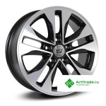 RST R116 R16/6.5J PCD 5x100 ET 40 ЦО 57,1 черный с полированной лицевой поверхностью