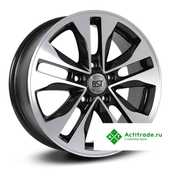 RST R116 R16/6.5J PCD 5x100 ET 40 ЦО 57,1 черный с полированной лицевой поверхностью