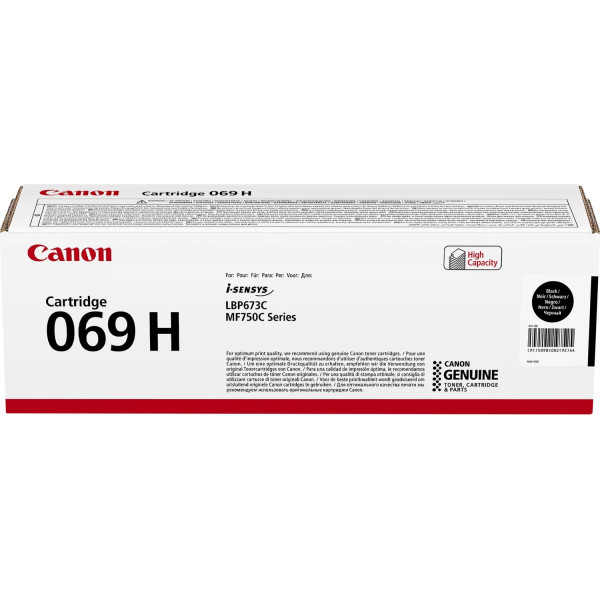 Тонер-картридж Canon 069HBK (черный; 7600стр; MF752Cdw, MF754Cdw, LBP673Cdw)