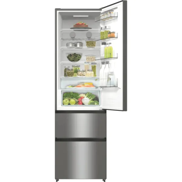Холодильник Hisense RM469N4ACD (No Frost, A++, 2-камерный, объем 396:270/126л, инверторный компрессор, серый)